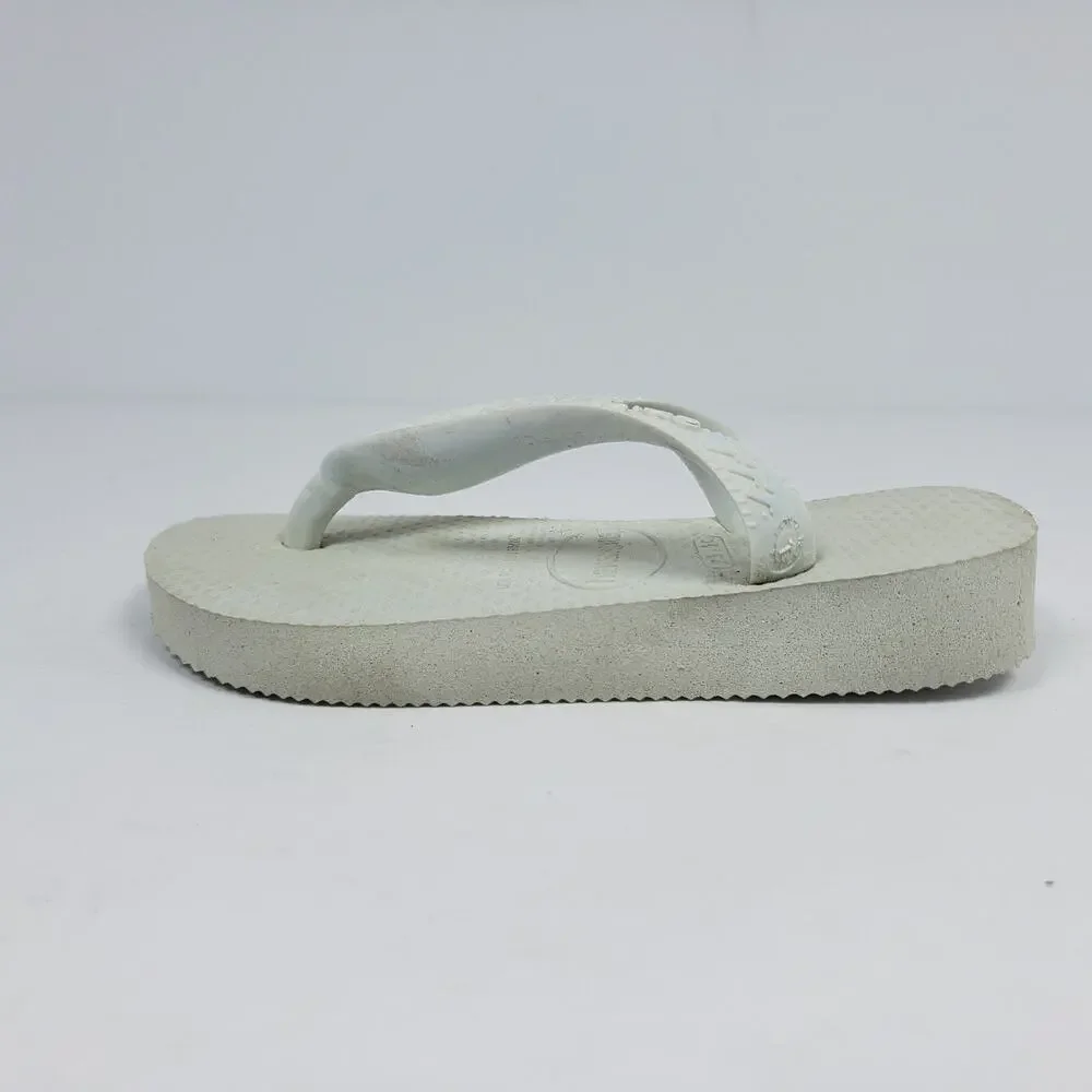 Havaianas Originals Toddler Size 9C White Slip On Casual Flip Flop Sandals